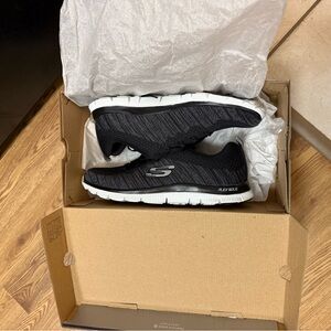 Skechers Women’s Black and White Athletic Shoes